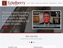 Tablet Screenshot of eckelberrylaw.com